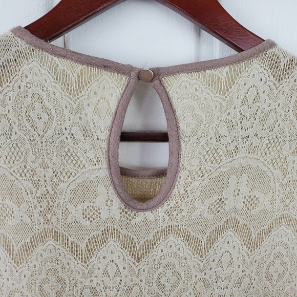 Weston Wear Anthropologie Sz Small Lace Sleeveless Dulcie Tulle Mini Dress - Picture 11 of 12